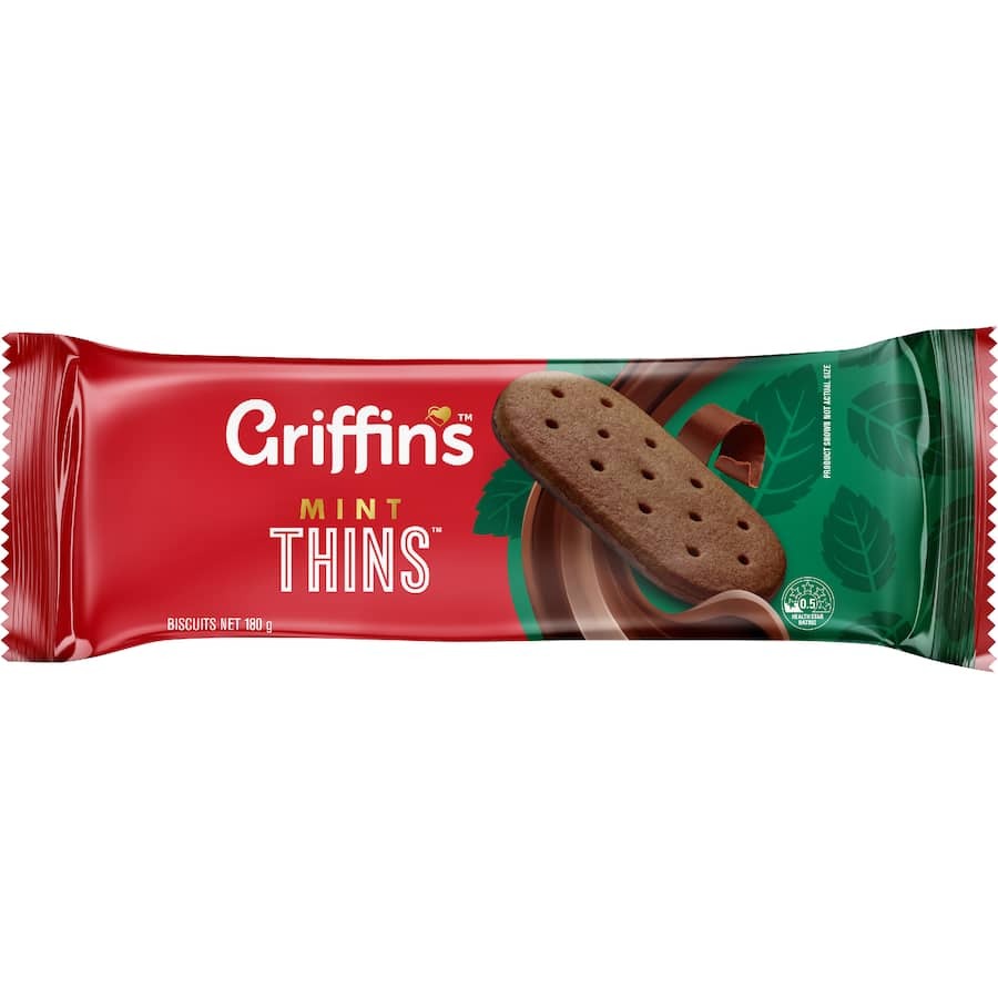 Griffin's Chocolate Biscuits Thins Mint