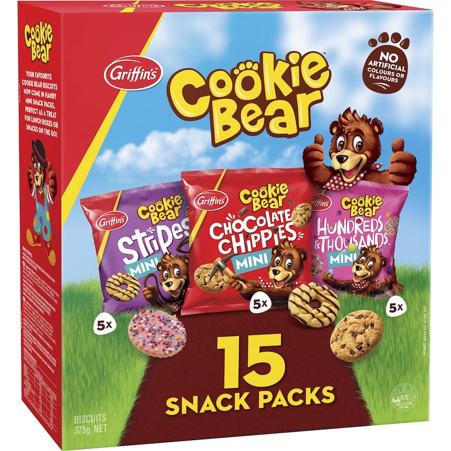 Griffin's Cookie Bear Biscuits Snack Packs