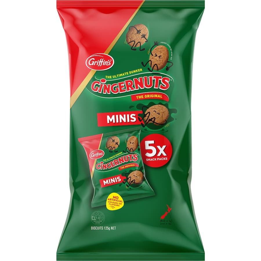 Griffins Biscuits Gingernut Minis 125g